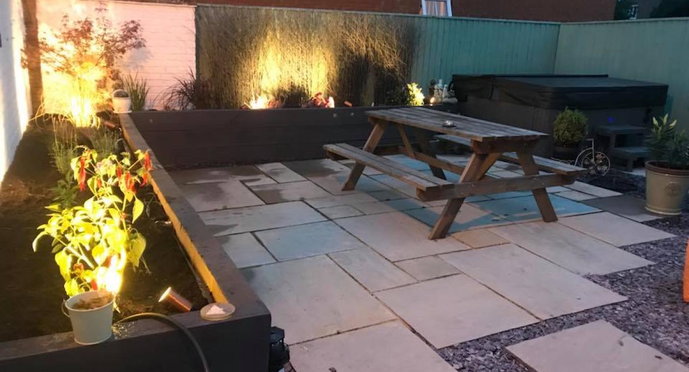 Garden bed lighting installer in Aylesbury