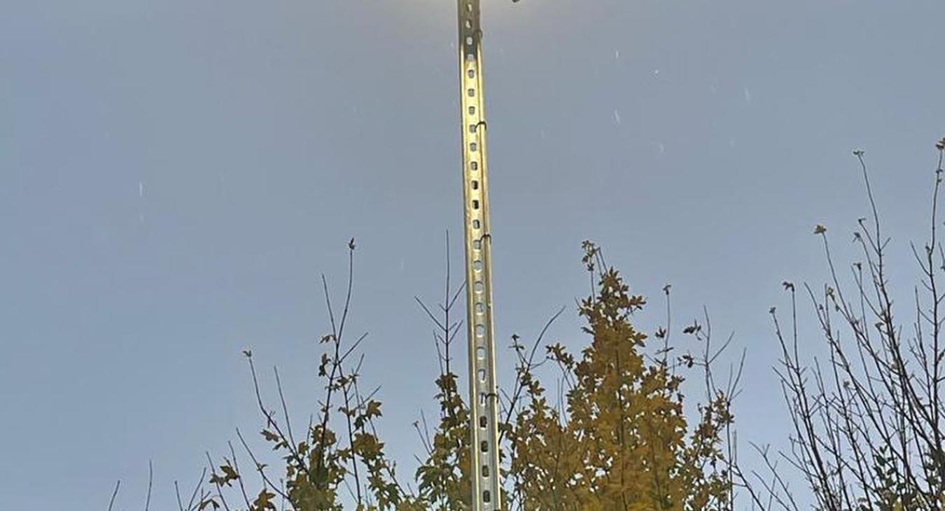 Industrial floodlight installation in Haddenham