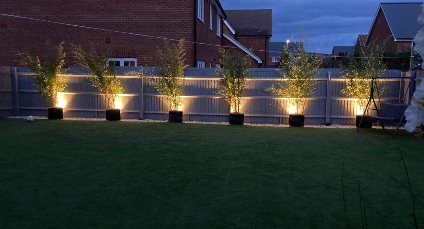 Garden lighting installation